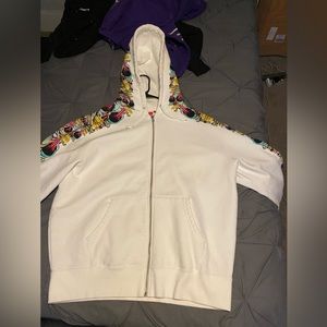 Zip up supreme skull jacket